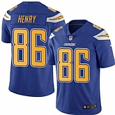 Nike Men & Women & Youth Chargers 86 Hunter Henry Electric Blue Color Rush Limited Jersey,baseball caps,new era cap wholesale,wholesale hats